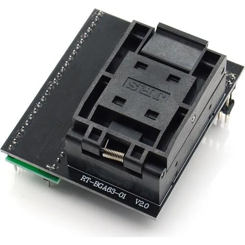 Original Best Quality Test Clip BGA63 Adapter for RT809H Programmer SOCKET RT-BGA63-01 V2.0 0.8MM Smart Chips