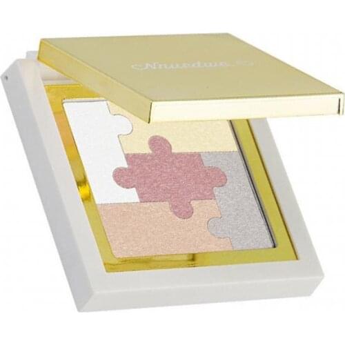 Five-color Puzzle Highlight Powder Palette Face Body Brighten Champagne Glitter High-gloss Trimming Makeup Cosmetic TSLM1