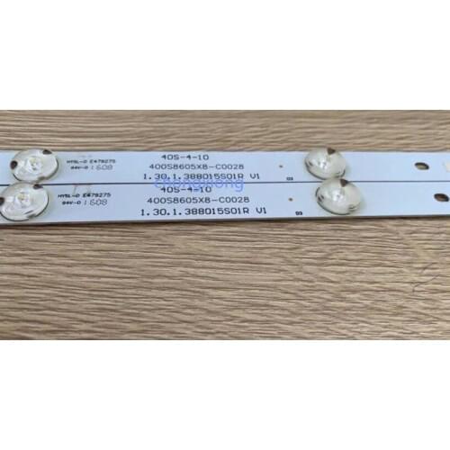 60 PCS/lot 100%NEW good quality LCD TV backlight bar FOR 400S8606X8-A0035 400S8605X8-C0028 E34036 40S-4-10 1.00.1.388015S01R V1