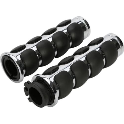 1'' 25mm 7/8" 22mm Motorcycle Handle Rubber Hand Grips For Yamaha Suzuki Honda BMW Handlebar Black/Sliver