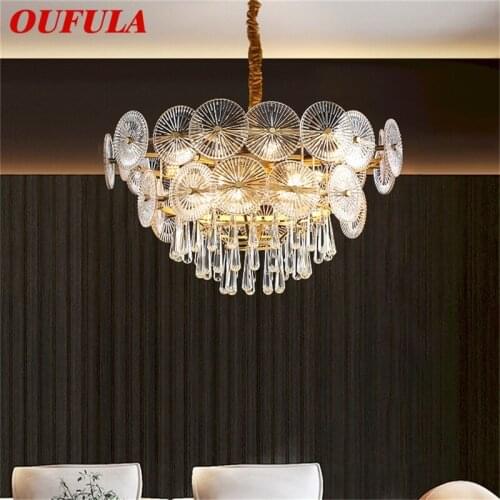 OUFULA Chandelier LED Pendant Lamp Postmodern Home Creative Light Fixture for Living Dining Room