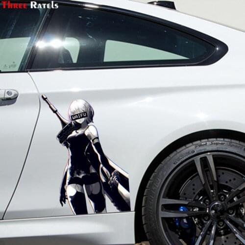Three Ratels FC507 2B Waifu Sexy Anime Girl Nude Car Sticker Windshield Decal