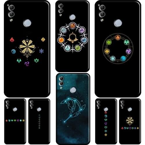 Genshin Impact Elements For Huawei Honor 10X 8 9 10 Lite 20 10i 7X 4C 7C 6C 7A Pro 8X 9X 8A 9A 8S 9S Phone Case