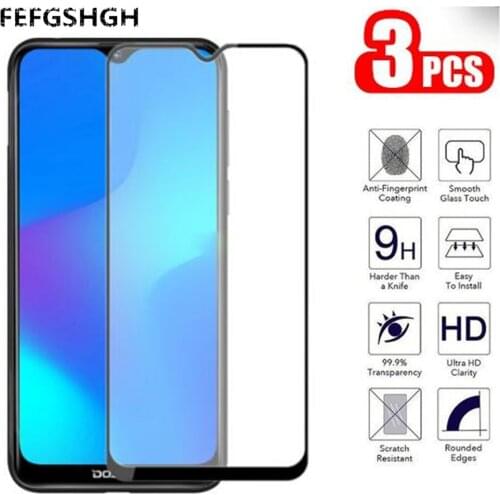 LCD Screen Protector For Doogee X90L Full Glue Glass For Doogee X90 Full Cover Tempered Glass For Doogee X90