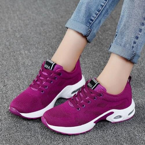 Womens walking shoes autumn thick-soled flat-soled comfortable outdoor shoes fashionable casual sports shoes