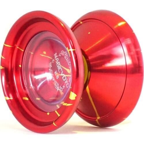 Hot sale Magic yoyo K8 Leopard YOYO Metal bearing Professional yoyo Toys Special Props diabolo juggling