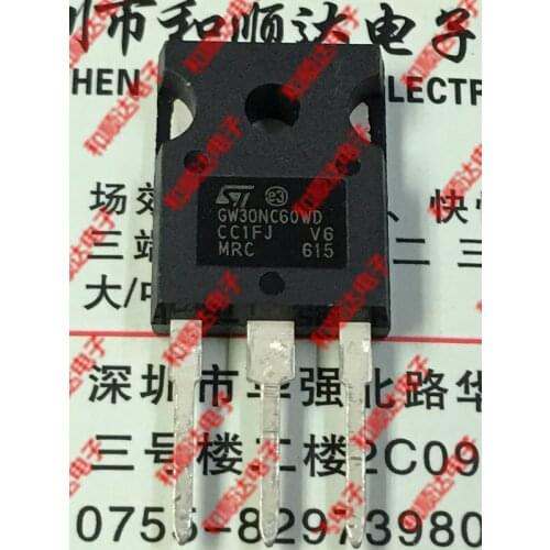 10pcs/lot STGW30NC60WD New Spot TO-247 600V 30A