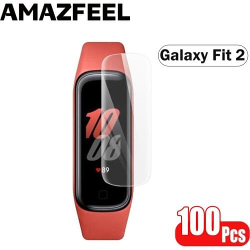 100 Packs Screen Film For Samsung Galaxy Fit 2 Protector Film Protective For Galaxy Fit2 SM-R220 Fit-e R375 Fit R370 Smartband