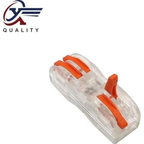 30/50/100PCS Pin-222 Electrical Wiring Terminal Household Wire Connectors Fast Terminals For Connection Of Wires Lamps SPL-2T