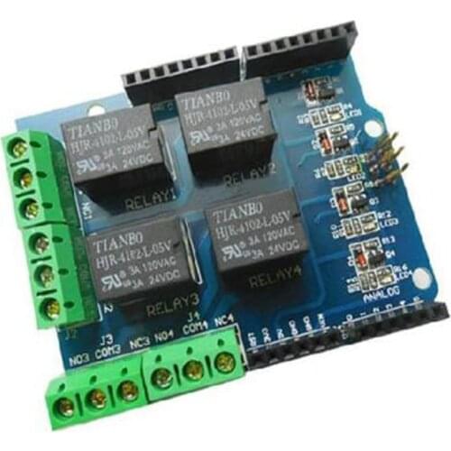 5V 4 Channel Relay Shield for UNO R3 Relay Shield Four Channel Relay Shield for UNO R3