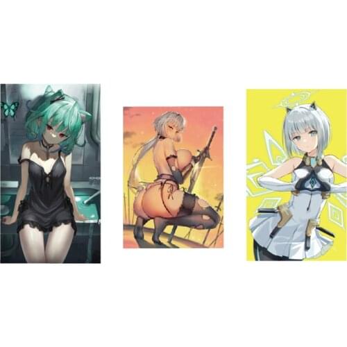 Anime Beautiful Girl Whole Decals Waterproof Reflective Car Stickers