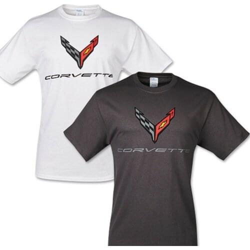 C8 Corvette Next Gen Carbon Flash Cotton T-Shirt - Gray or White
