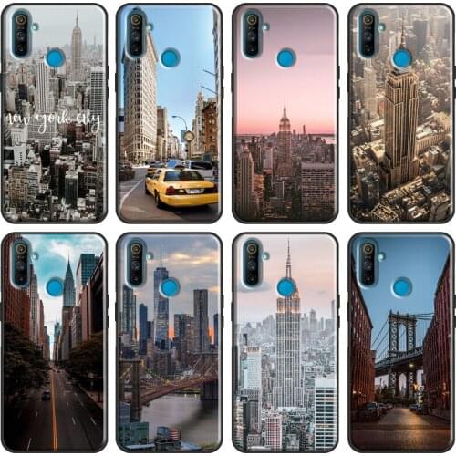 New York City Soft For OnePlus 8T 7T Nord 7 8 Pro Case For OPPO Realme GT 6 7 X2 X7 Pro XT C15 C11 C3 Cover