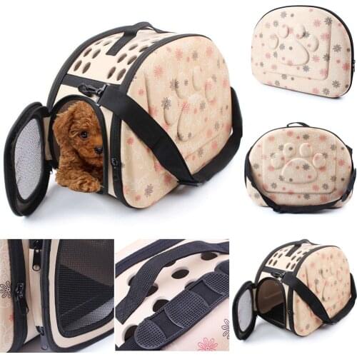 2019 Newest Hot Bag Floral Foldable Pet Carrying Dog Cat Puppy Carrier Outdoor Travel Shoulder Handbag