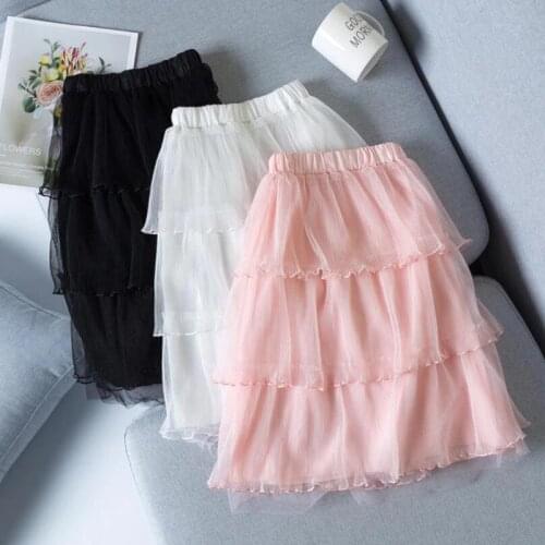 Girls Long TuTu Skirts Fluffy Kids Ball Gown Cake Teen Girl Pettiskirts Skirt Toddler Girl Princess Dance Party Skirt 95-160cm