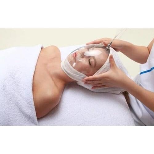 Oxygen Injector Full Face Mask For Face Skin Beauty SPA Transparent Whole Face Cover For Oxygen Injector Oxygen Concentrator
