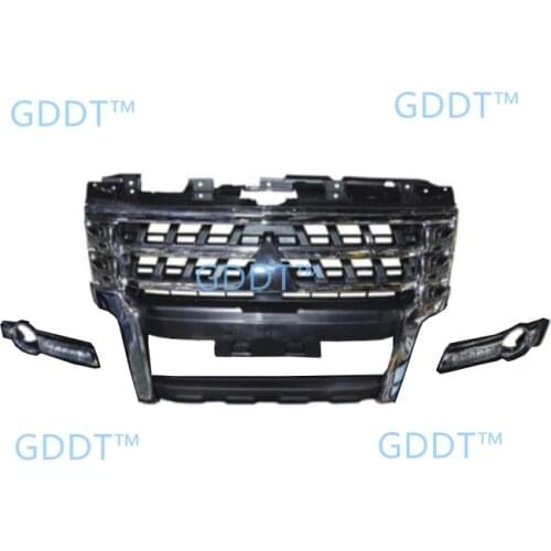 Facelift Kit No Bumper 2007-2020 Chrome Grille for Pajero V97 Bumper Net for Montero V93 Bumper Lip V95 V87 License Holder V98