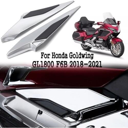 Motorcycle Passenger Side Fairing Covers Decorative Trims For Honda Goldwing 1800 F6B GL1800 2018-2021 2020 Chrome Accessories