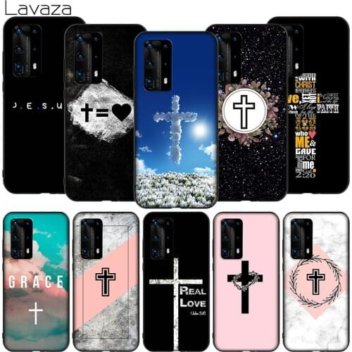 Lavaza K74 Jesus Cross Soft Case for Huawei Mate Nova 2 2i 3 3i 4E 5 5i 5T Smart 6 7 10 20 30 SE Pro Lite