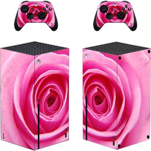 Rose Style Xbox Series X Skin Sticker for Console & 2 Controllers Decal Vinyl Protective Skins Style 1