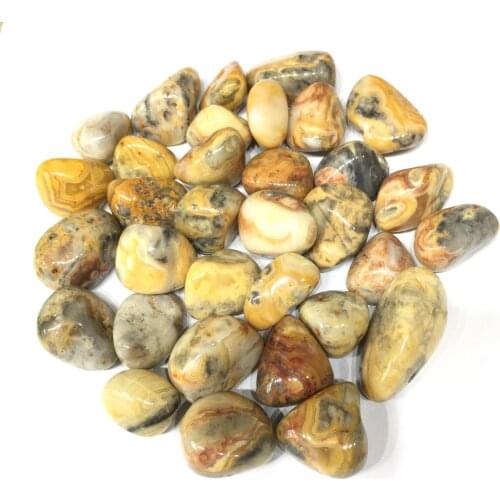 Natural Bulk Quartz Crazy Agate Tumbled Crystals Healing Stones For Home Decoration