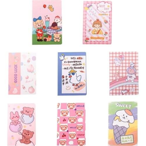 2021 New Cartoon Animal Notebook A5 Softcover Notebook Writing Notepad Student Notebook College Ruled Pages for School Office