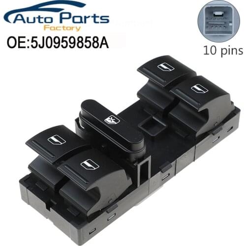 New Power Window Switch For VW Sagitar 2006-2011 Golf Jetta Passat 5J0959858A