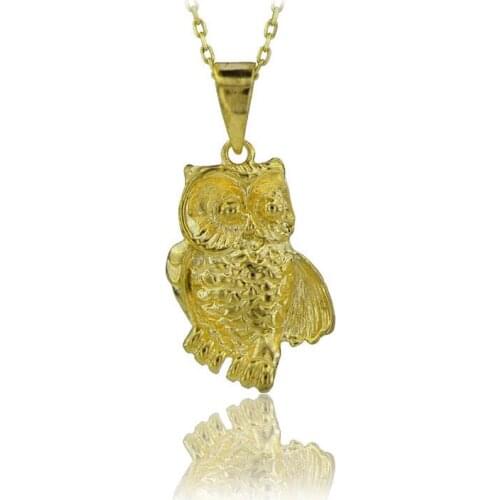 Barn Owl Necklace 925 Sterling Silver Necklace