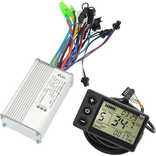 Electric Bicycle LCD Display Panel Brushless Controller Kit E-bike Controller for Electric Bicycle Electric Scooter