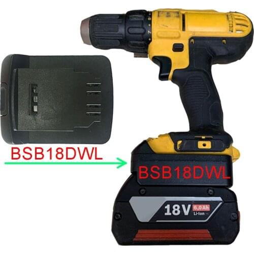 Dawupine Adapter Converter BSB18DWL Use Bosch 18V Li-ion Battery on Dewalte 18V 20V Lithium Electrical Power Tool Replace DCB200
