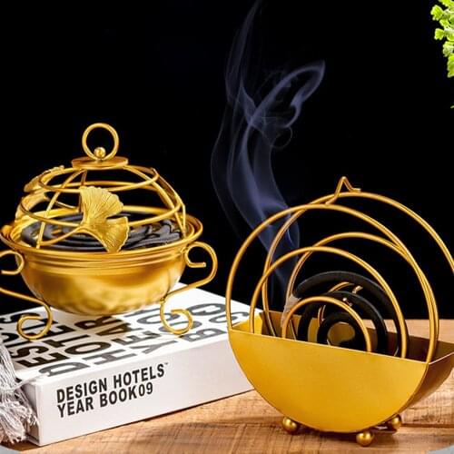 Sandalwood Coil Holder Iron Art Mosquito Coil Holder Metal Incense Repellent Holder For Outdoor Use Deck Patio Camping Supplies