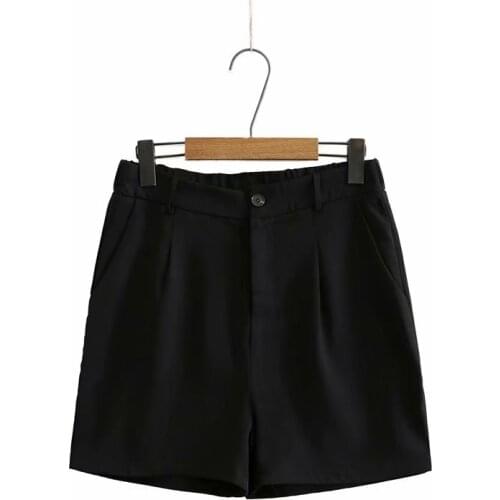 Plus Size Fashion Shorts For Women High Quality Summer Black Leggings Straight Mini Pants Large Size Summer Trousers For Fatlady