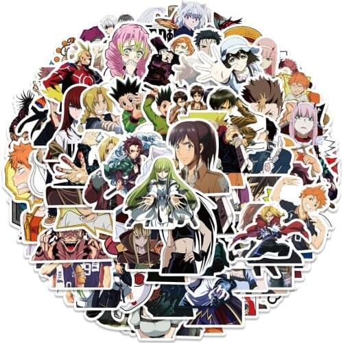 10/30/50/100PCS Mix Anime HUNTER×HUNTER My Hero Academia Stickers Guitar Skateboard Fridge Laptop Cool Cartoon Decal Sticker