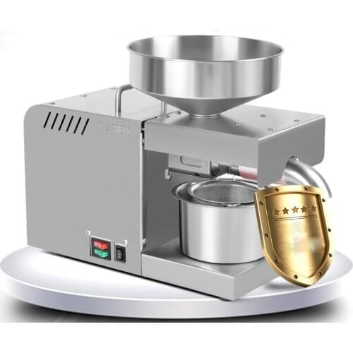 110V/220V X5S LED Digital Hydraulic Press Stainless Steel Temperature Control Sesame Oil Peanut Butter Oil Press
