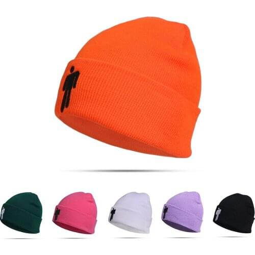 Winter Hats Men Woman Beanies Knitted Hat Cute Embroidery Solid Warm Skullies Beanie Caps Autumn Female Bonnet Ladies Casual Cap