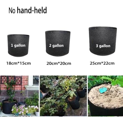 1 2 3 Gallon Plant Grow Bags Garden Tools Fabric Pot Jardim Home Gardening Flowers Plant Growing Grow U26