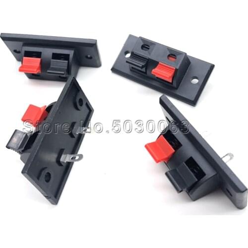 10pcs/lot Horn audio clip wiring breadboard/Terminal clamp 2P/4P 2/4 bit