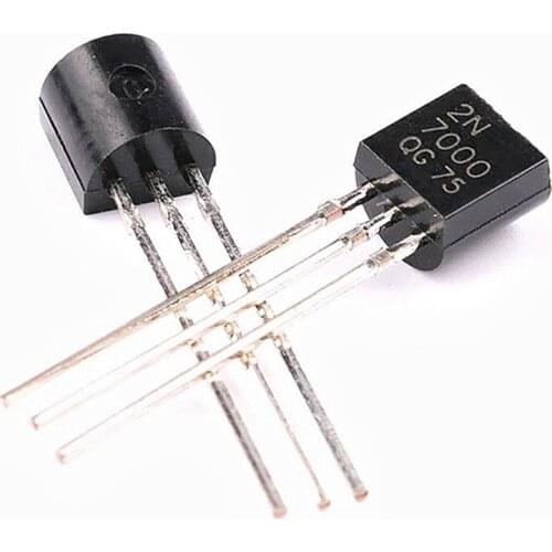 10pcs 2N7000 N-Channel Transistor Fast Switch MOSFET TO-92