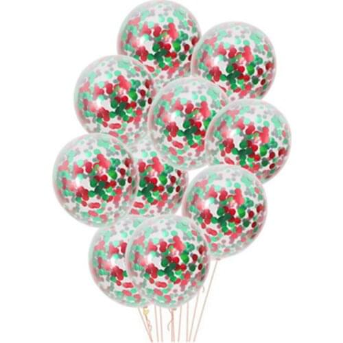 5 pcs 12 Inch 2.8 g Christmas Mall Hotel Party Party Decoration Sequin Latex Balloons Children Toys Wedding Balloons