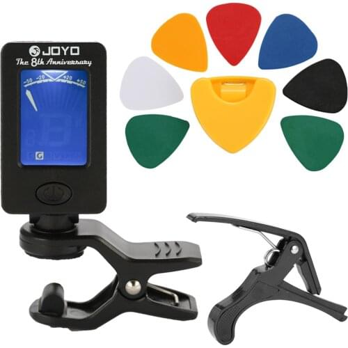 Guitar Tool Kit Tuner Capo Plectrum Holder 7 Picks Guitar Accessories guitar capo guitar accessories guitar parts