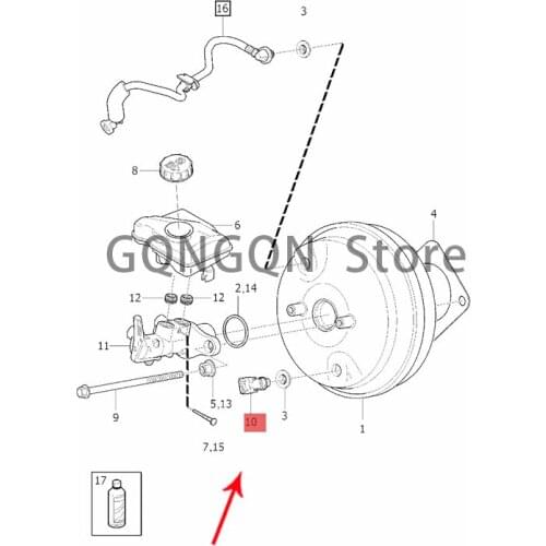 CAR vacuum booster sensor 2015-2020vol voxc90 xc60 v90 cross country v90 s90l s90 brake vigorous drum brake vacuum booster