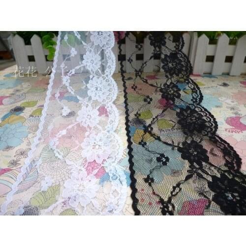 Free shipping White black lace decoration laciness accessories clothing hair accessory accessories material 8.5cm