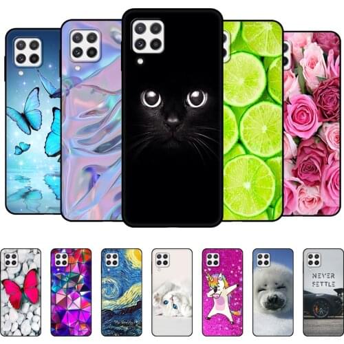 For Samsung A22 Case Phone Back Cover For Samsung Galaxy A22 5G 4G GalaxyA22 A 22 Bumper Soft Silicon Funda Etui black tpu case