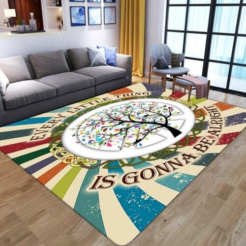 Dreamlike tree Pattern Printed Rugs and Carpets for Living Room Hallway Antislip Kitchen kids play floor Mats Bedroom Decoration