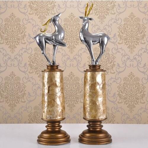European resin ornaments lovers deer home accessories decorations ornaments creative gifts Wine Gifts