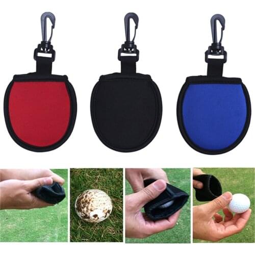 Dirt Wiping Pocket with Clip for Golf Balls Cleaning Tool Golf Pocket Cleaner Pouch Golf Ball Cleaner Washer Pouch