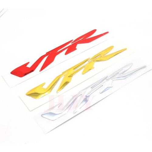 Chrome Gold Red Motorcycle 3D VFR Stickers Moto Bike Tank Decorated Decals Sticker case for HONDA VFR 400 800 1200