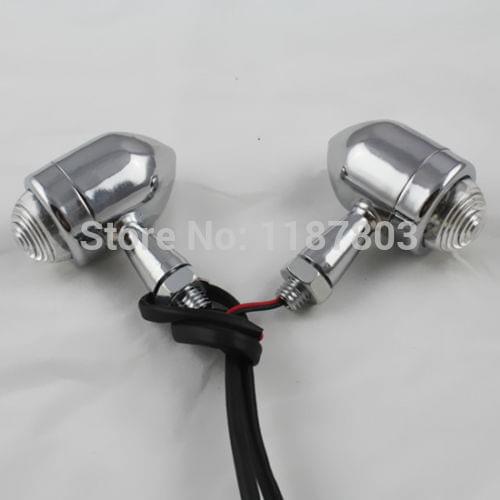 Chrome Amber Turn Signal Bullet Light for Honda VLX 600 V Star 1300 Virago 1100 XV1700 XV1600
