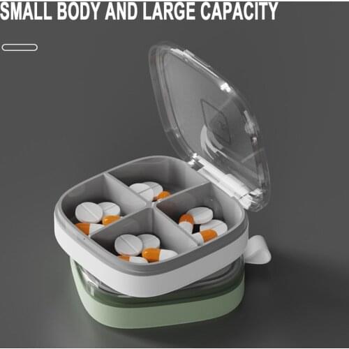 4/6 Grid Medicine Pills Box For Tablets 7 Days Travel Pill Case Mini Dispenser Container For Vitamins Storage Box For Storing