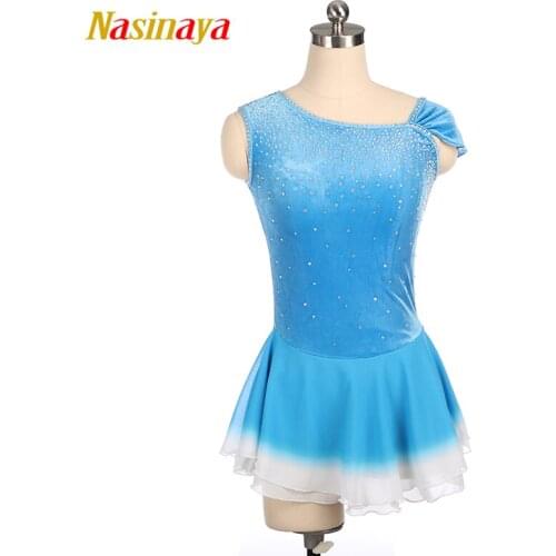 Nasinaya Figure Skating Dress Customized Competition Ice Skating Skirt for Girl Women Kids Patinaje Gymnastics Performance 406